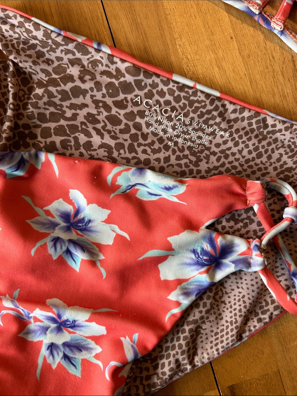 ACACIA swim - vintage Floral Coral Two-Piece Swim Set - Picture 2 of 5